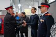 Julián Álvarez inauguró al esceula de cadetes de los Bomberos voluntarios
